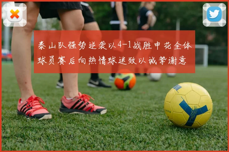 泰山队强势逆袭以4-1战胜申花全体球员赛后向热情球迷致以诚挚谢意